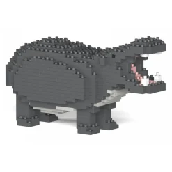 Jekca Games-- Hippo 01S - Lego - Sculpture - Construction - 4D - Brick Animals - Toys - Avvenice