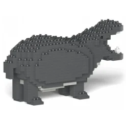 Jekca Games-- Hippo 01S - Lego - Sculpture - Construction - 4D - Brick Animals - Toys - Avvenice