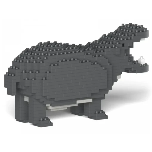 Jekca Games-- Hippo 01S - Lego - Sculpture - Construction - 4D - Brick Animals - Toys - Avvenice