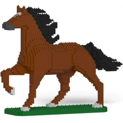 Jekca Games-- Horse 04-M01 - Big - Lego - Sculpture - Construction - 4D - Brick Animals - Toys - Avvenice