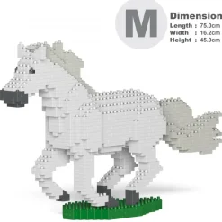 Jekca Games-- Horse 01-M02 - Big - Lego - Sculpture - Construction - 4D - Brick Animals - Toys - Avvenice