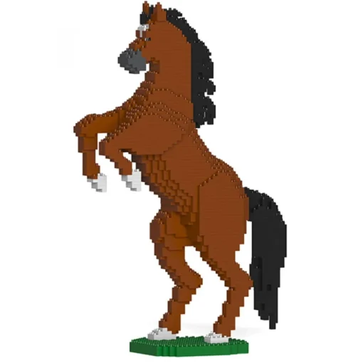 Jekca Games-- Horse 03S-M01 - Lego - Sculpture - Construction - 4D - Brick Animals - Toys - Avvenice