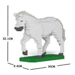 Jekca Games-- Horse 02S-M02 - Lego - Sculpture - Construction - 4D - Brick Animals - Toys - Avvenice