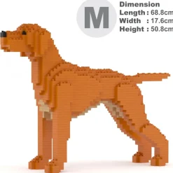 Jekca Games-- Hungarian Vizsla 01 - Big - Lego - Sculpture - Construction - 4D - Brick Animals - Toys - Avvenice