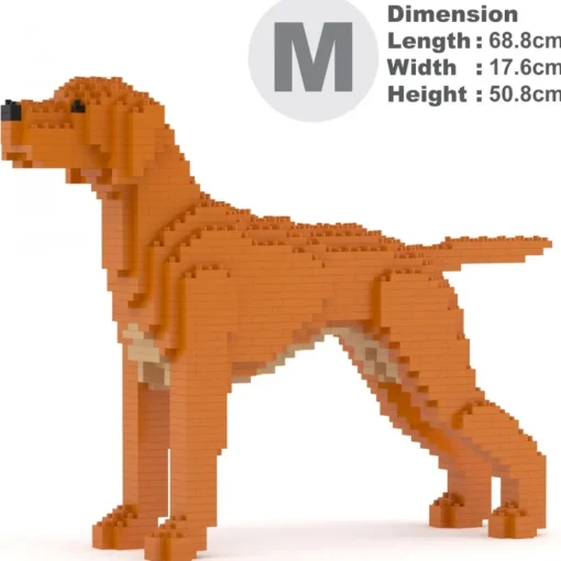 Jekca Games-- Hungarian Vizsla 01 - Big - Lego - Sculpture - Construction - 4D - Brick Animals - Toys - Avvenice