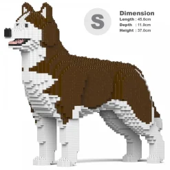 Jekca Games-- Husky 4-in-1 Pack 01S-M03 - Lego - Sculpture - Construction - 4D - Brick Animals - Toys - Avvenice
