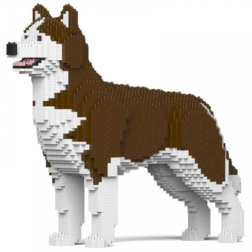 Jekca Games-- Husky 4-in-1 Pack 01S-M03 - Lego - Sculpture - Construction - 4D - Brick Animals - Toys - Avvenice