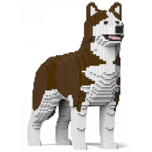 Jekca Games-- Husky 4-in-1 Pack 01S-M03 - Lego - Sculpture - Construction - 4D - Brick Animals - Toys - Avvenice