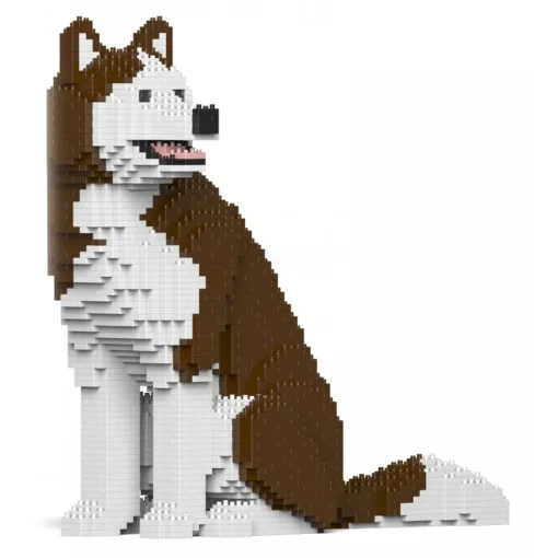 Jekca Games-- Husky 4-in-1 Pack 01S-M03 - Lego - Sculpture - Construction - 4D - Brick Animals - Toys - Avvenice