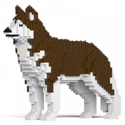 Jekca Games-- Husky 01-M03 - Big - Lego - Sculpture - Construction - 4D - Brick Animals - Toys - Avvenice