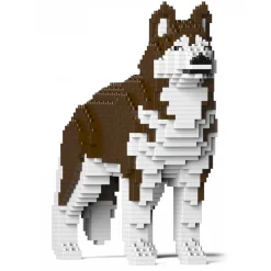 Jekca Games-- Husky 01S-M03 - Lego - Sculpture - Construction - 4D - Brick Animals - Toys - Avvenice
