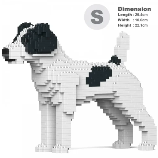 Jekca Games-- Jack Russell Terrier 01S-M02 - Lego - Sculpture - Construction - 4D - Brick Animals - Toys - Avvenice