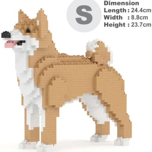 Jekca Games-- Korean Jindo 01 - Lego - Sculpture - Construction - 4D - Brick Animals - Toys - Avvenice