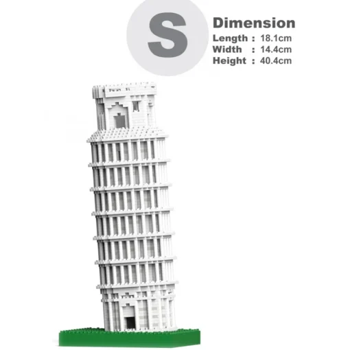 Jekca Games-- Leaning Tower of Pisa 01S - Lego - Sculpture - Construction - 4D - Brick Animals - Toys - Avvenice