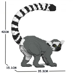 Jekca Games-- Lemur 01S - Lego - Sculpture - Construction - 4D - Brick Animals - Toys - Avvenice
