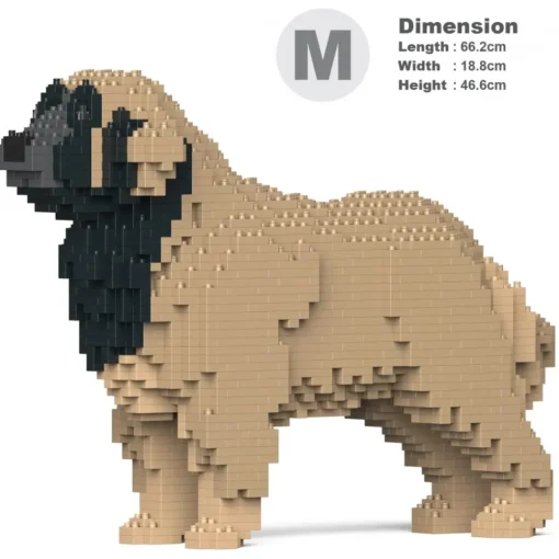 Jekca Games-- Leonberger 01-M02 - Big - Lego - Sculpture - Construction - 4D - Brick Animals - Toys - Avvenice