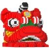 Jekca Games-- Lion Dance Head 01 - Lego - Sculpture - Construction - 4D - Brick Animals - Toys - Avvenice