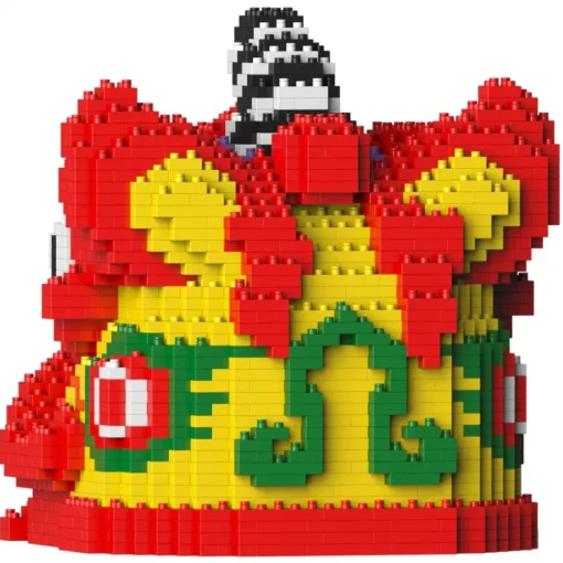 Jekca Games-- Lion Dance Head 01 - Lego - Sculpture - Construction - 4D - Brick Animals - Toys - Avvenice