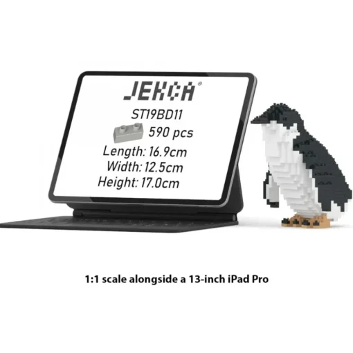 Jekca Games-- Little Penguin 01 - Lego - Sculpture - Construction - 4D - Brick Animals - Toys - Avvenice