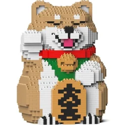 Jekca Games-- Lucky Shiba Inu 01-M01 - Big - Lego - Sculpture - Construction - 4D - Brick Animals - Toys - Avvenice
