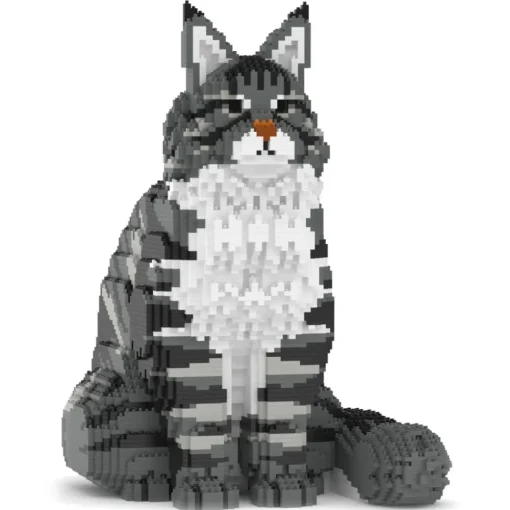 Jekca Games-- Maine Coon 01S-M02 - Lego - Sculpture - Construction - 4D - Brick Animals - Toys - Avvenice