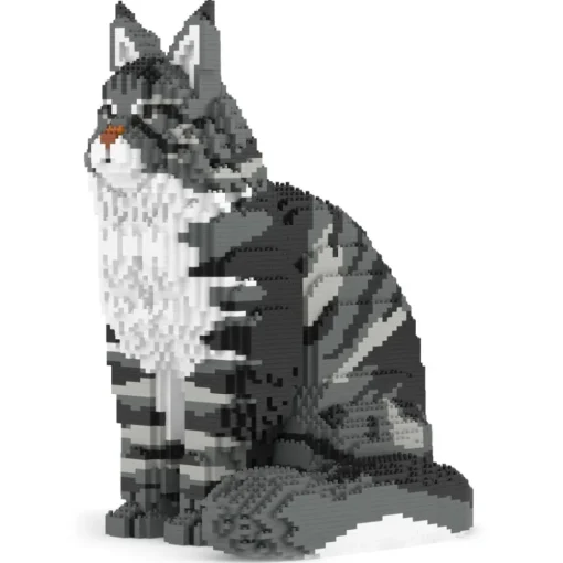 Jekca Games-- Maine Coon 01S-M02 - Lego - Sculpture - Construction - 4D - Brick Animals - Toys - Avvenice