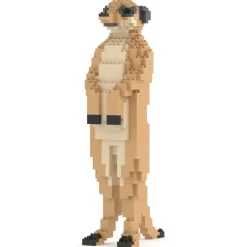 Jekca Games-- Meerkat 01 - Big - Lego - Sculpture - Construction - 4D - Brick Animals - Toys - Avvenice