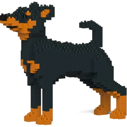 Jekca Games-- Miniature Pinscher 01-M01 - Big - Lego - Sculpture - Construction - 4D - Brick Animals - Toys - Avvenice