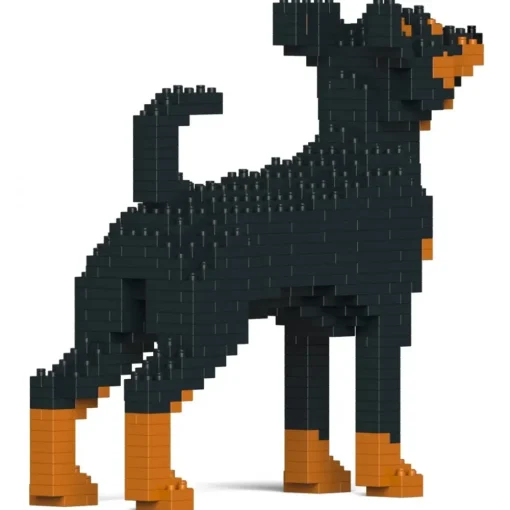 Jekca Games-- Miniature Pinscher 01-M01 - Big - Lego - Sculpture - Construction - 4D - Brick Animals - Toys - Avvenice