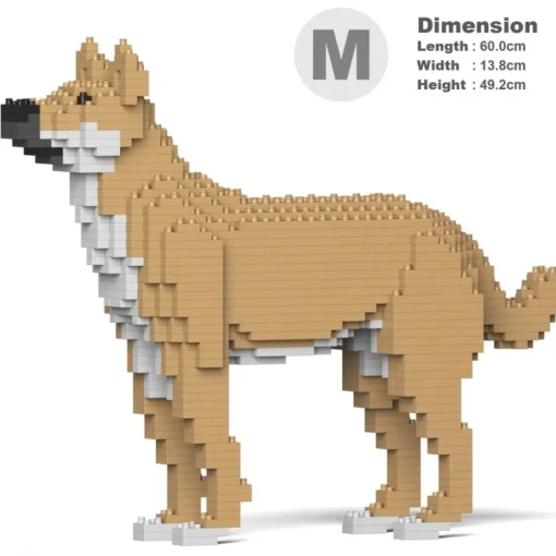 Jekca Games-- Mongrel 01-M01 - Big - Lego - Sculpture - Construction - 4D - Brick Animals - Toys - Avvenice