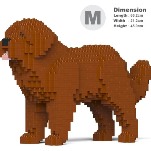 Jekca Games-- Newfoundland Dog 01-M01 - Big - Lego - Sculpture - Construction - 4D - Brick Animals - Toys - Avvenice