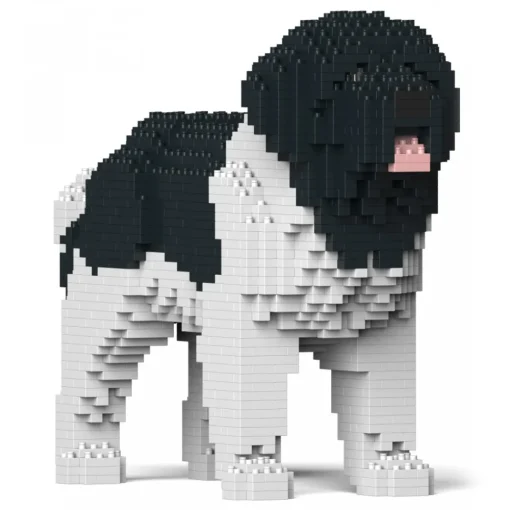 Jekca Games-- Newfoundland Dog 01S-M03 - Lego - Sculpture - Construction - 4D - Brick Animals - Toys - Avvenice