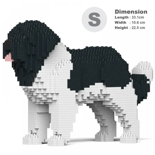Jekca Games-- Newfoundland Dog 01S-M03 - Lego - Sculpture - Construction - 4D - Brick Animals - Toys - Avvenice