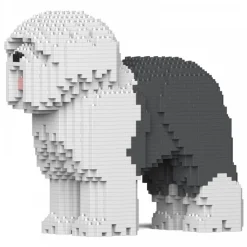 Jekca Games-- Old English Sheepdog 01-M02 - Big - Lego - Sculpture - Construction - 4D - Brick Animals - Toys - Avvenice