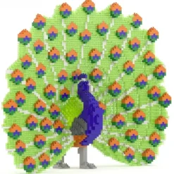 Jekca Games-- Peacock 01 - Big - Lego - Sculpture - Construction - 4D - Brick Animals - Toys - Avvenice