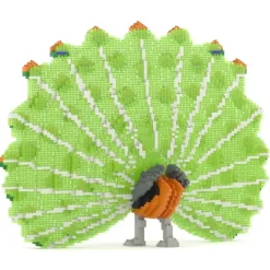 Jekca Games-- Peacock 01 - Big - Lego - Sculpture - Construction - 4D - Brick Animals - Toys - Avvenice