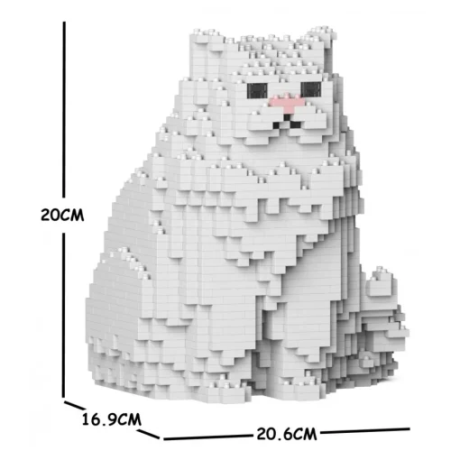 Jekca Games-- Persian Cat 01S-M01 - Lego - Sculpture - Construction - 4D - Brick Animals - Toys - Avvenice