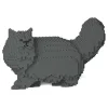 Jekca Games-- Persian Cat 02S-M02 - Lego - Sculpture - Construction - 4D - Brick Animals - Toys - Avvenice