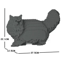 Jekca Games-- Persian Cat 02S-M02 - Lego - Sculpture - Construction - 4D - Brick Animals - Toys - Avvenice