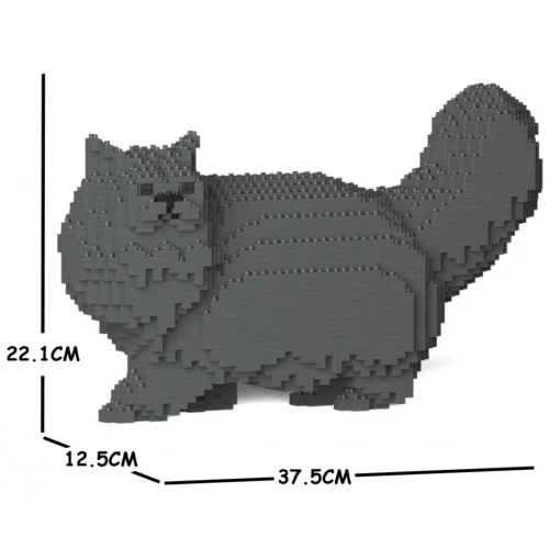 Jekca Games-- Persian Cat 02S-M02 - Lego - Sculpture - Construction - 4D - Brick Animals - Toys - Avvenice