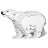 Jekca Games-- Polar Bear 01S - Lego - Sculpture - Construction - 4D - Brick Animals - Toys - Avvenice