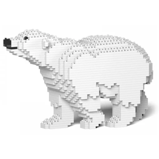 Jekca Games-- Polar Bear 01S - Lego - Sculpture - Construction - 4D - Brick Animals - Toys - Avvenice