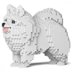 Jekca Games-- Pomeranian 02-M02 - Big - Lego - Sculpture - Construction - 4D - Brick Animals - Toys - Avvenice