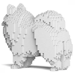 Jekca Games-- Pomeranian 02-M02 - Big - Lego - Sculpture - Construction - 4D - Brick Animals - Toys - Avvenice