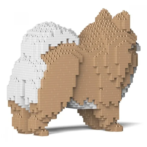 Jekca Games-- Pomeranian 02S-M01 - Lego - Sculpture - Construction - 4D - Brick Animals - Toys - Avvenice