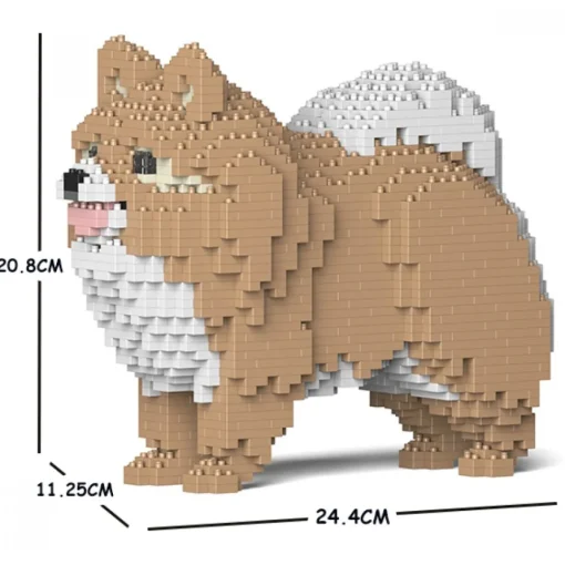 Jekca Games-- Pomeranian 02S-M01 - Lego - Sculpture - Construction - 4D - Brick Animals - Toys - Avvenice