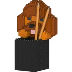 Jekca Games-- Poodle Pencil Cup 01S - Lego - Sculpture - Construction - 4D - Brick Animals - Toys - Avvenice