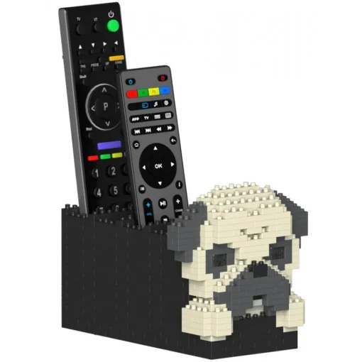 Jekca Games-- Pug Remote Control Rack 01S - Lego - Sculpture - Construction - 4D - Brick Animals - Toys - Avvenice