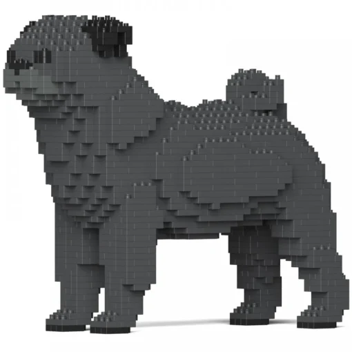 Jekca Games-- Pug 01S-M04 - Lego - Sculpture - Construction - 4D - Brick Animals - Toys - Avvenice