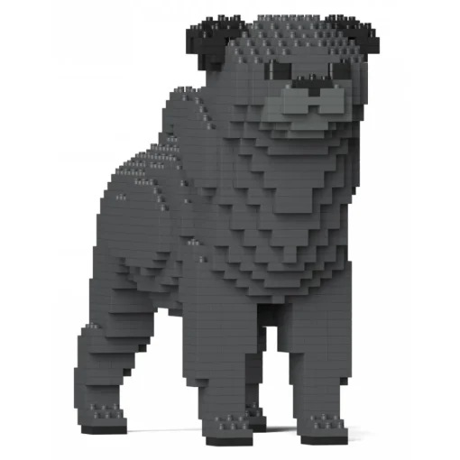 Jekca Games-- Pug 01S-M04 - Lego - Sculpture - Construction - 4D - Brick Animals - Toys - Avvenice